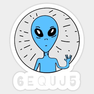 6EQUJ5 Aliens (Wow! Signal) 5 Sticker